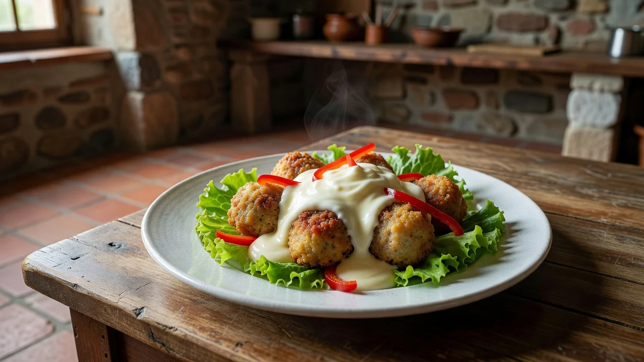 Almôndegas com Béchamel