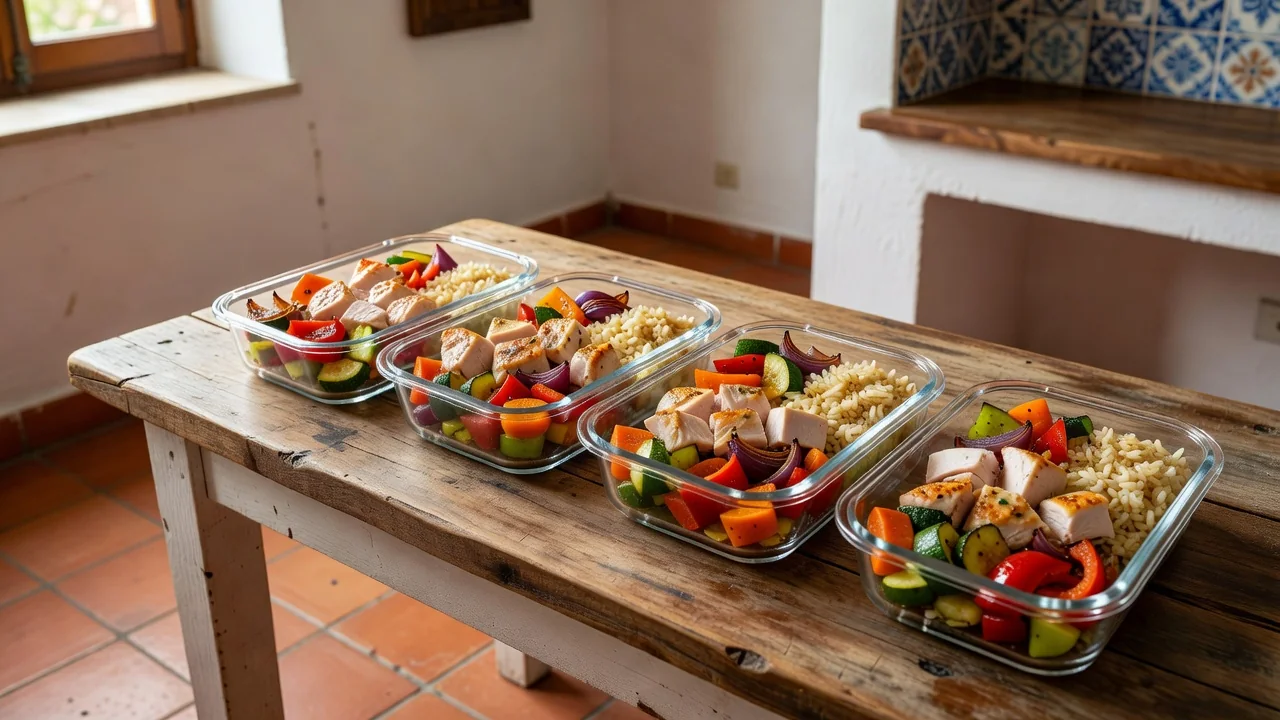 Marmitas de Frango e Legumes Assados — Meal Prep 2026